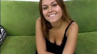 Teen gets messy facial after hand and blowjob - porn video