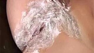 Shaving a Pussy to Perfection - porn video