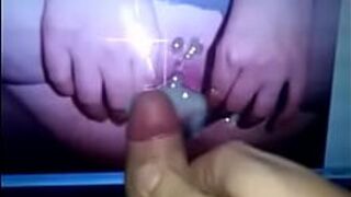 Sperm spread on sweetpussy - porn video