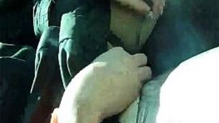 Cream pie surprise on public bus - porn video