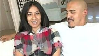 Cute amateur teen girlfriend enjoys a facial cumshot - porn video