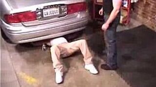 Jock Mechanic Gets Groped - porn video