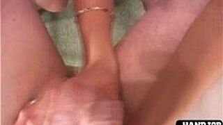 Horny girl plays withdick and balls - porn video